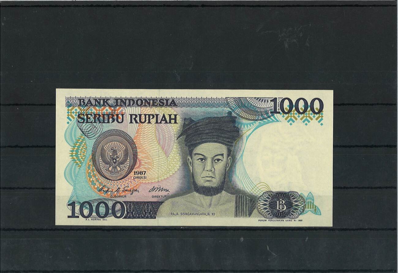 Indonesien 1000 Rupiah 1987 Banknote Geldschein Unc Ma Shops