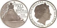 5 Dollar 2013 Cayman Islands Elizabeth II; Queen s Diamond Jubilee; Victoria Memorial PP