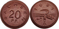 Nebengebiete 20 Pfennig Freistaat Sachsen -