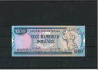 Guyana 100 Dollars Banknote / Geldschein -