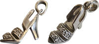 Schmuck Anhänger Damenschuh mit Zirkonia -