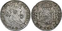 Mexiko 8 Reales Ferdinand VII. (1808 - 1824) Zacatecas - mit 4 unbekannten Gegenstenpel -