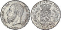 Belgien 5 Francs Leopold II, -