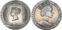 Isle of Man Crown 150. Jahrestag - Erste Briefmarke Penny Black -