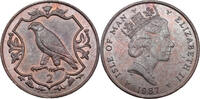 Isle of Man 2 Pence Kursmünze -