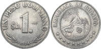 Bolivien 1 Peso Kursmünze -