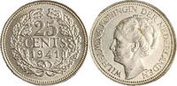 Niederlande 25 Cents Königin Wilhelmina (1890 - 1948) -