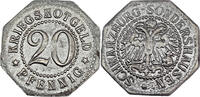 Nebengebiete 20 Pfennig Schwarzburg-Sonderhausen offiezielles Notgeld -