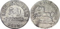 Deutsches Reich 50 Pfennig Herzogtum Braunschweig Kriegsnotgeld N4 -