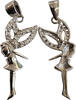 Schmuck Anhänger Fee mit Zirkoniasteinen -