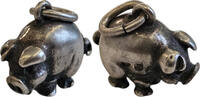 Schmuck Anhänger Schwein - alter Charivari -