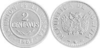 Bolivien 2 Centavos Umlaufmünze -