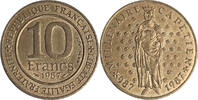 Frankreich 10 Francs 1000 Jahre Kapetinger-Dynastie (987-1987) -