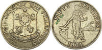 Phillipinen 50 Centavos 1964 Umlaufmünze ss 2,00 EUR  zzgl. 2,35 EUR Versand