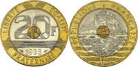 Frankreich 20 Francs 1993 Mont-Saint-Michel vz-st 3,50 EUR  zzgl. 2,35 EUR Versand