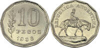 Argentinien 10 Pesos 1966 Umlaufmünze vz-st 2,00 EUR  zzgl. 2,35 EUR Versand