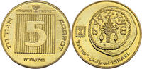 Israel 50 5 Agorot 1987 Umlaufmünze - Chanukka vz-st 5,00 EUR  zzgl. 2,35 EUR Versand