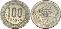 Gabun 100 Francs 1977 Umlaufmünze ss-vz 5,00 EUR  zzgl. 2,35 EUR Versand