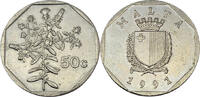 Malta 50 Cents 1991 Kursmünze ss-vz 1,00 EUR  zzgl. 2,35 EUR Versand