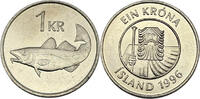 Island 10 Krona 1996 Umlaufmünze vz-st 1,50 EUR  zzgl. 2,35 EUR Versand