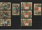 Deutschland 5 Pf, 10 Pf, 25 Pf, 50 Pf Notgeldschein Serie der Stadt Mylau -