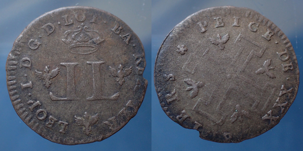 Léopold Ier Léoplold Ier, Lorraine, Lothringen, pèce de XXX deniers