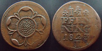 Allemagne, Deutschland, Lippe Detmold 1 1/2 pfennig Lippe Detmold 1823 T, Paul Alexander Leopold, J.7 TTB/TB+ -