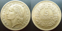 France 5 francs Lavrillier 1946 cupro-aluminium, G.761a TTB+