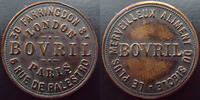 Jetons publicitaire, Jeton de commerce, Jeton de m jeton Paris, Londres, Bovril 20,5 mm, le plus merveilleux aliment du seigle, TTB -