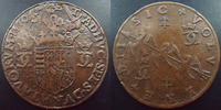 Charles III LORRAINE, Charles III, duché, 1570, jeton 27,5 mm, Ecu et 3 ailérions barrés,TB