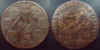 Charles III LORRAINE, Charles III, jeton 28 mm 1587, IPSA SIBI PRETIUM VIRTUS, F.7480a TTB/