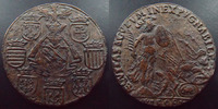 Charles III LORRAINE, Charles III, jeton 26,5 mm 1598, la justice devant un guerrier renvers