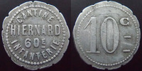 Cantine militaire 10 centimes Cantine militaire Hiernard, 60 e infanterie aluminium 22 mm, E.10.2 TTB -