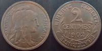 France 2 centimes Daniel Dupuis 1902, G.107 SUPERBE -