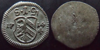Allemagne, Deutschland, Nurnberg, Nuremberg Pfennig Nurnberg, Nuremberg 1714, 0,31 grm, KM.193 SUPERBE à FDC -