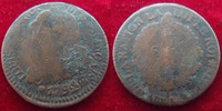 Constitution LOUIS XVI, 6 deniers Français 1792 BB Strasbourg, 5,73 grms, G.7 B à TB
