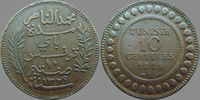 Tunisie Tunisie, Tunisia, 10 centimes 1911 A, LEC.102 petits coups sur tranche sinon TTB