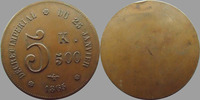 Décret Impérial jeton Decret Imperial du 25 Janvier 1865, 5 K 500 50 mm, TTB+ -