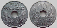 France 10 centimes zinc 1941, G.290 SUPERBE+