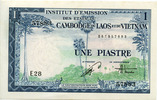 Cambodge, Laos et Vietnam 1 piastre CAMBODGE, LAOS et VIETNAM 1954, P.105 Neuf -