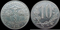 Algerie, Algeria 10 centimes ALGER, chambre de commerce aluminium 1916, 29,5 mm, LEC.135 TTB+/SUP -
