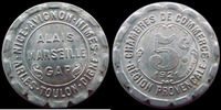 Region Provencale 5 centimes REGION PROVENCALE, chambres de commerce aluminium, 1921, 23 mm, E.10.6 SUPERBE -