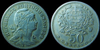 Portugal 50 centavos Portugal 1928, KM.577 TTB -