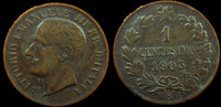 Italie, Italia, Italien 1 centesimi Italie, Italia 1903 R, Vittorio Emanuele III, KM.35 TTB -
