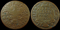 Italie, Italia, Sicile, Sicilia, Sizilien Italie, Italia, Sicile, Charles II d'Espagne, Grano 1700,5,32 grms, KM.71 TTB -