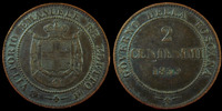 Italie, Toscane, Toscana Italie, Italia, Toscane, Toscana, 2 centesimi 1859 Birmingham, Vittorio Emanuele