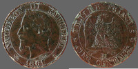 France 5 centimes NAPOLEON III 1861 BB Strasbourg, G.155 TB à TTB -
