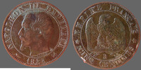 France 5 centimes NAPOLEON III 1853 B Rouen, G.152 TTB -