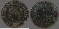 France 5 centimes Cérès 1897 A Paris Torche, G.157a Tâches sinon TTB+ -