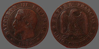 France 5 centimes NAPOLEON III 1854 K Bordeaux, G.152 TB+ -